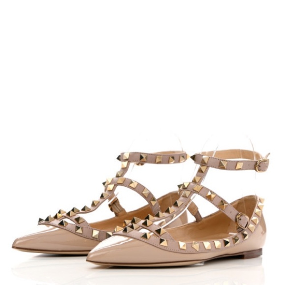 Valentino flats size 39, color poudre